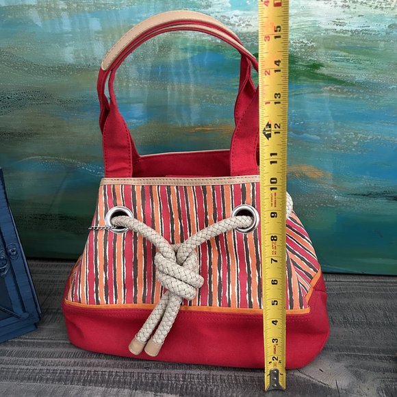 Red Purse Naturalizer Y2K Summer Purse /Boho Handbag / Beach Bag/ Red , … - Picture 12 of 13
